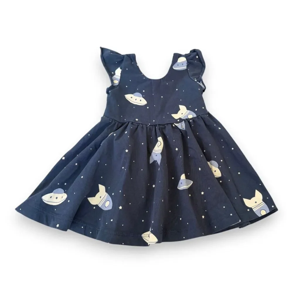 Monica + Andy Space Dress Navy 18-24 Months